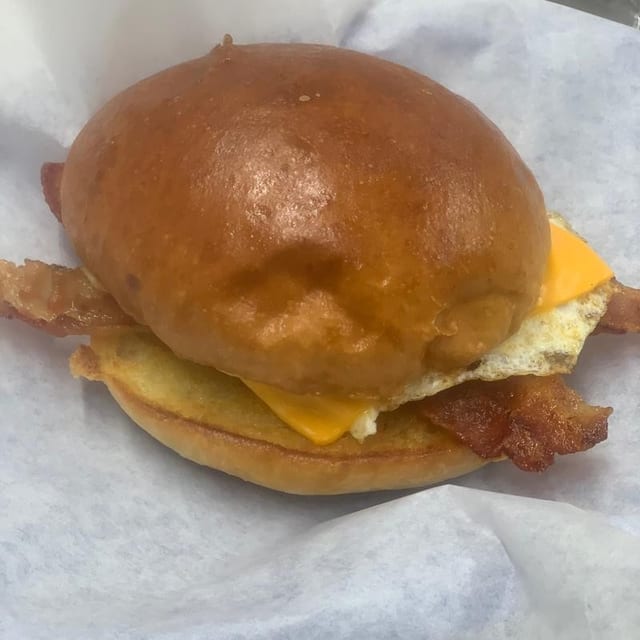 Bacon, Egg, & Cheese Sandwich.